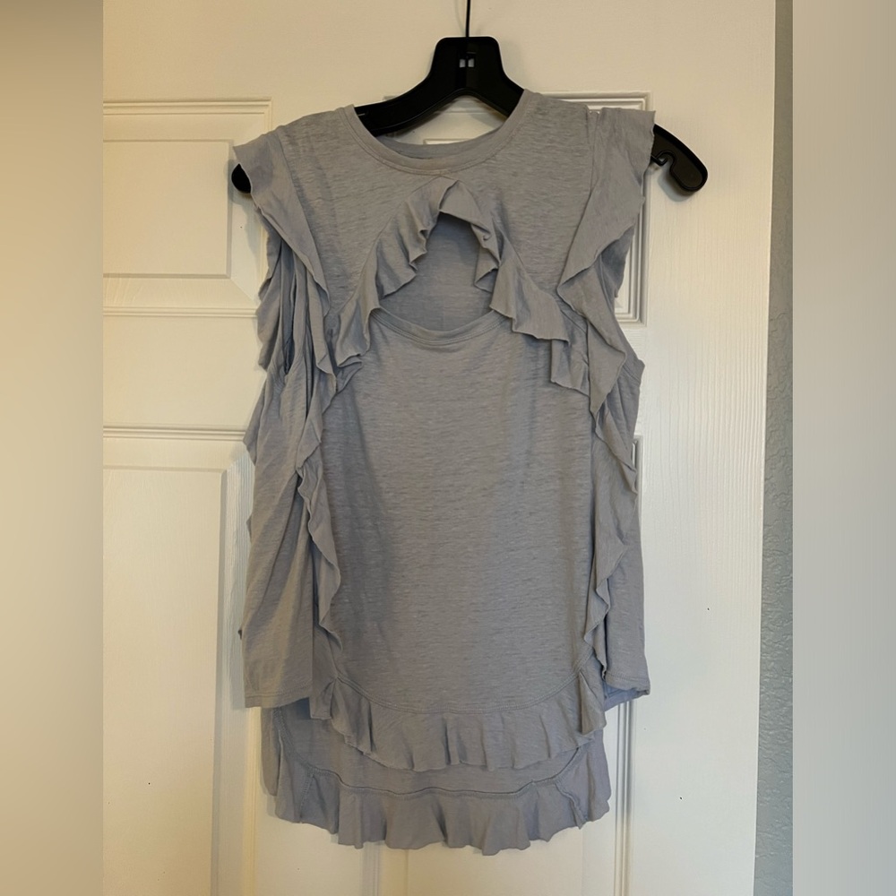 Sky blue sleeveless top
